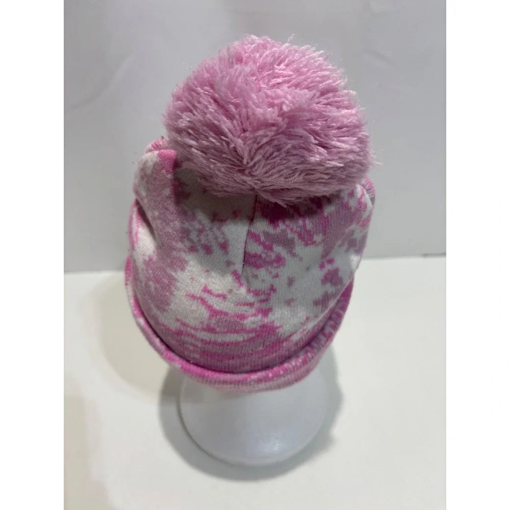 LOL Surprise Beanie Kids 4-6X Pink Tie Dye Pom Pom Character Knit Hat